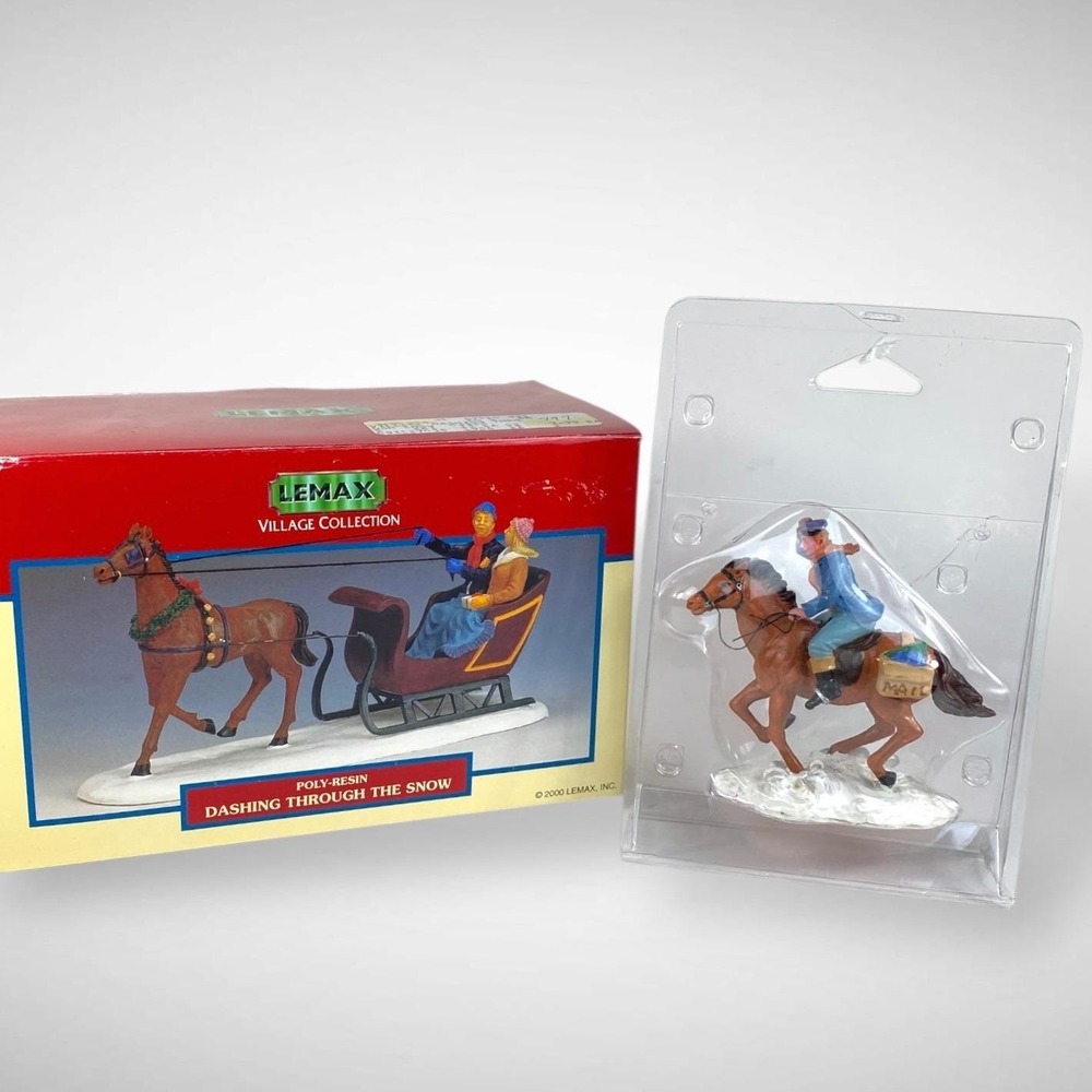 Lemax Urgent Delivery 2005 Christmas Dashing Through Snow 2000 Vintage - Picture 2 of 9